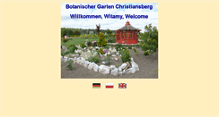 Desktop Screenshot of botanischer-garten-christiansberg.de